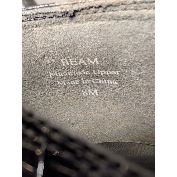 J. Renee Beam Patent Leather Pumps WOMENS 8M Reptile Textured 1.75" Square Toe - Picture 9 of 11